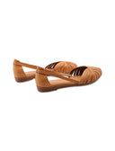Ballerina ragnetto in pelle donna