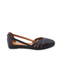 Ballerina ragnetto in pelle donna
