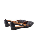 Ballerina ragnetto in pelle donna