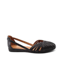 Ballerina ragnetto in pelle donna