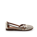 Ballerina ragnetto in pelle laminata