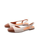 Ballerina slingback in pelle da donna