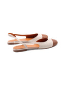 Ballerina slingback in pelle da donna
