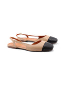 Ballerina slingback in pelle da donna