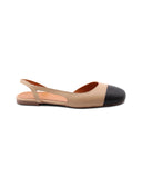 Ballerina slingback in pelle da donna