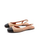 Ballerina slingback in pelle da donna