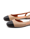 Ballerina slingback in pelle da donna