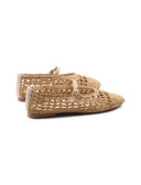Ballerina mary jane in rafia da donna