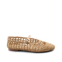Ballerina mary jane in rafia da donna
