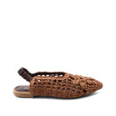 Ballerina slingback in rafia da donna