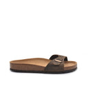 Sandalo ciabatta da donna in vera pelle