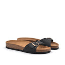 Sandalo ciabatta da donna in vera pelle