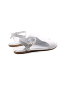 Sandalo flat in pelle morbida donna