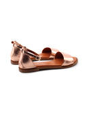 Sandalo flat in pelle da donna