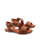 Sandalo in vera pelle da donna