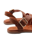 Sandalo in vera pelle da donna