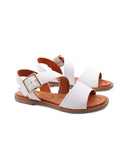 Sandalo in vera pelle da donna