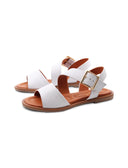 Sandalo in vera pelle da donna