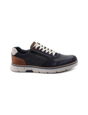 Scarpa in pelle con lacci e zip da uomo