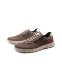 Scarpa in pelle con lacci e zip da uomo
