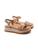 Sandalo platform con stampa Geo Classic