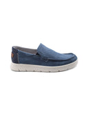 Mocassino casual in tessuto da uomo