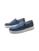 Mocassino casual in tessuto da uomo