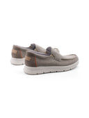 Mocassino casual in tessuto da uomo