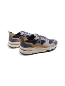 Sneaker in pelle e tessuto da uomo