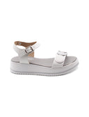 Sandalo platform da bimba con glitter