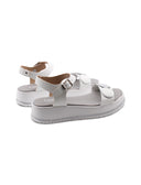 Sandalo platform da bimba con glitter