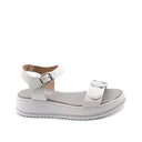 Sandalo platform da bimba con glitter
