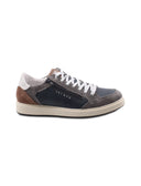 Sneaker uomo in pelle con zip laterale