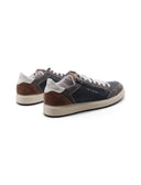 Sneaker uomo in pelle con zip laterale