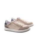 Sneaker uomo in pelle con zip laterale