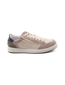 Sneaker uomo in pelle con zip laterale