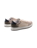 Sneaker uomo in pelle con zip laterale