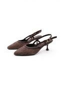 Décolleté slingback kitten heels donna
