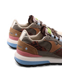 Sneaker da donna con inserto animalier