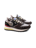 Sneaker da donna con inserto animalier