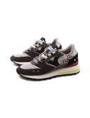Sneaker da donna con inserto animalier