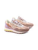 Luna sneaker in nylon e suede donna