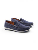 Mocassino casual in nabuk da uomo