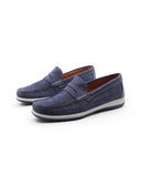 Mocassino casual in nabuk da uomo