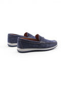 Mocassino casual in nabuk da uomo