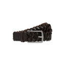 Cole Braided Leather Belt cintura uomo