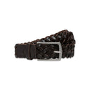 Cole Braided Leather Belt cintura uomo