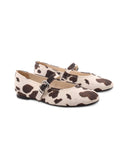 Ballerina mary jane animalier da donna