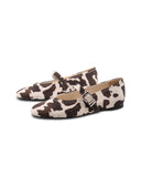 Ballerina mary jane animalier da donna