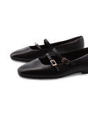 Ballerina in vera pelle da donna